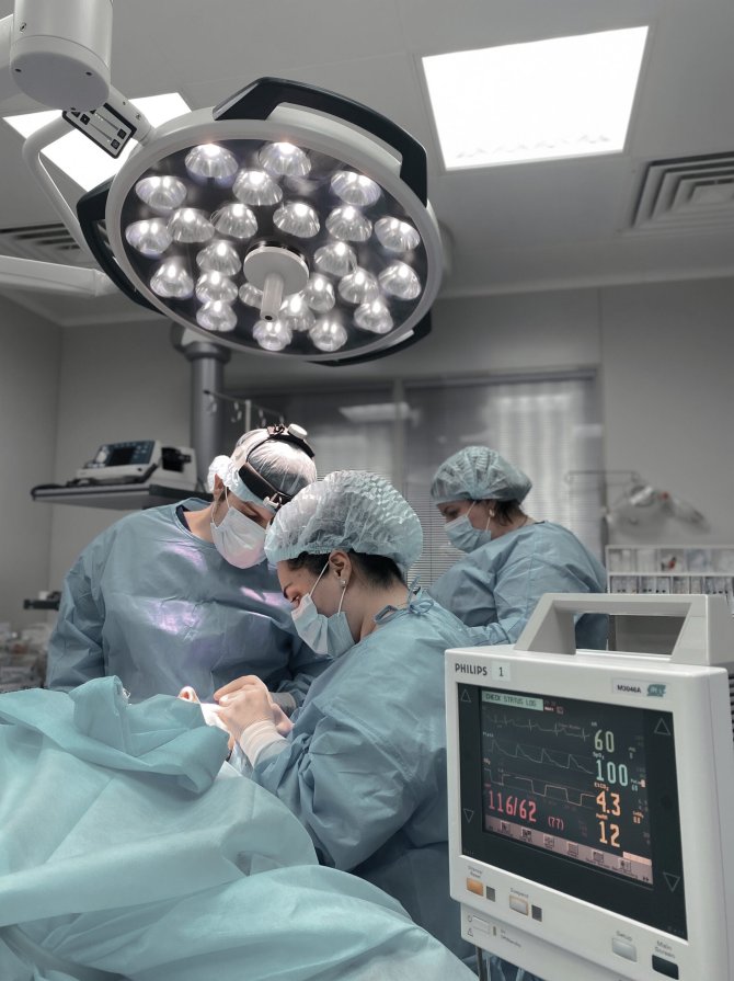 Операційна кімната для пластичних операцій у клініці Dr. Yefremov.